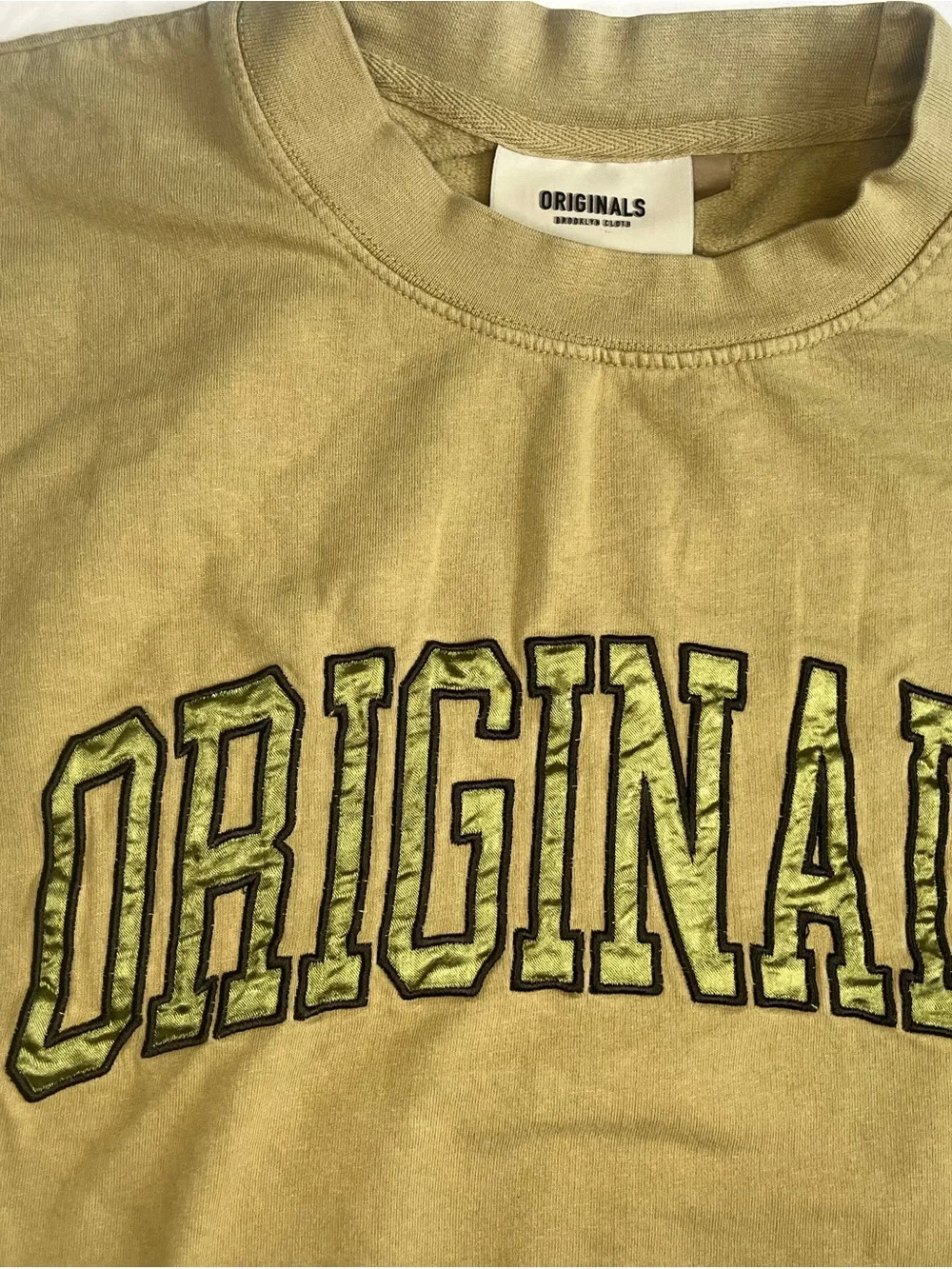 Brooklyn Cloth Olive Green 'ORIGINALS' Crewneck Sweatshirt